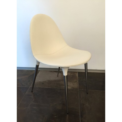 cassina caprice chair white leather