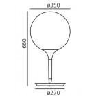 Lampada Castore da Tavolo Artemide Bianca